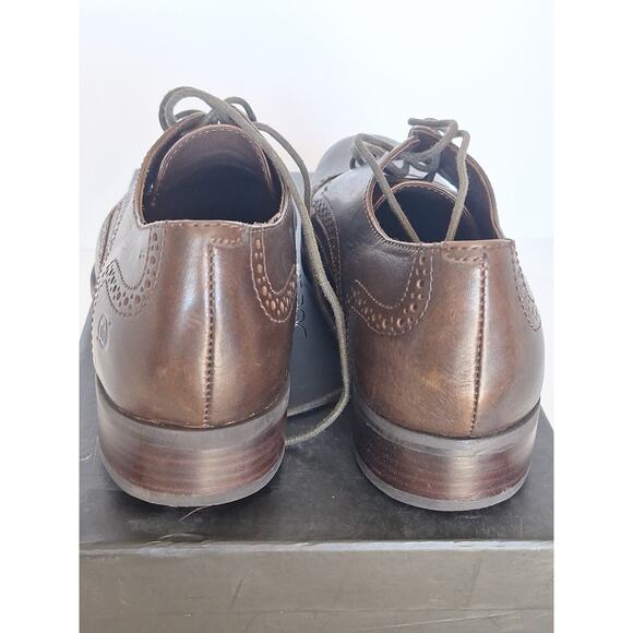 Born Handcrafted Footwear Brown Leather Wingtip Oxford Shoes – Size 8 / 41 - Picture 3 of 9